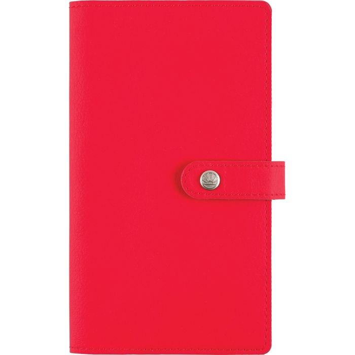 3664447129426-Agenda de poche spiralé Lady Kent - 1 semaine sur 2 pages - 9,5 x 17,5 cm - rouge - Oberthur--0