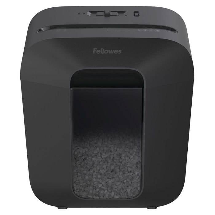 0043859769025-Fellowes Powershred LX25M - destructeur de documents coupe croisée mini-cut - 6 feuilles - Corbeille 1--1