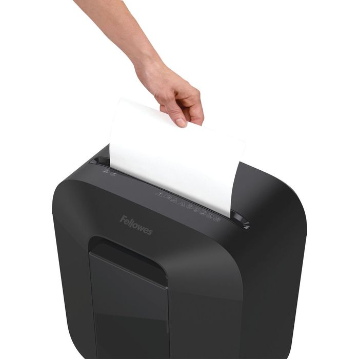 0043859769025-Fellowes Powershred LX25M - destructeur de documents coupe croisée mini-cut - 6 feuilles - Corbeille 1--2