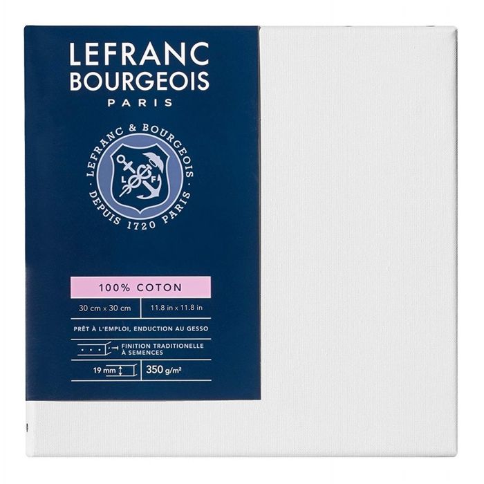 3013641111384-Lefranc Bourgeois Classic - Toile pré-étirée - 30 x 30 cm - 100 % coton--0
