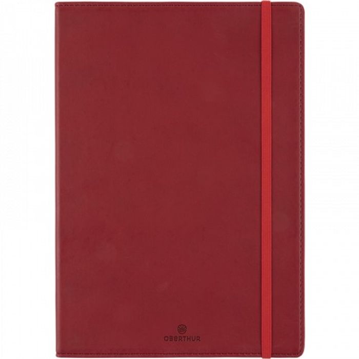 3664447131092-Oberthur Carmen - Carnet de notes souple A5 - ligné - 200 pages - rouge--0