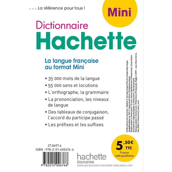 9782014006766-Dictionnaire Hachette de la Langue Française Mini - 35 000 mots--1