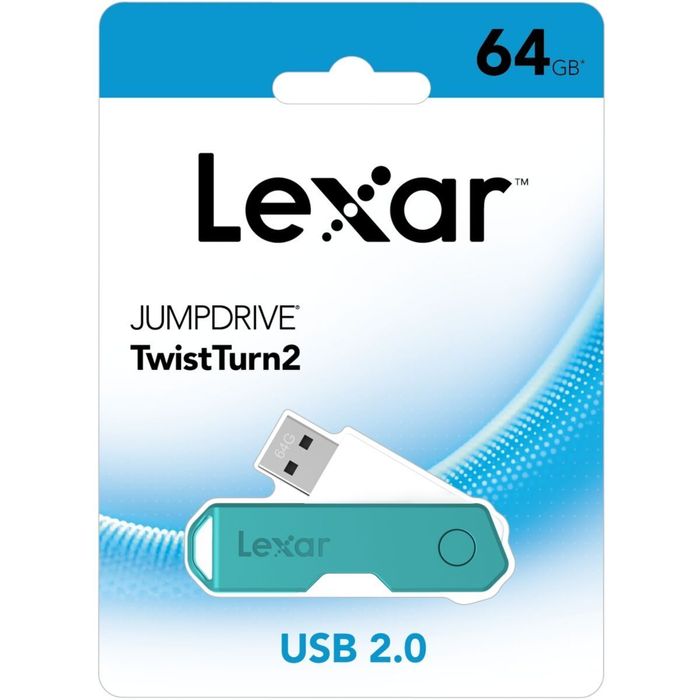 843367110889-Lexar JumpDrive Twist Turn2 - clé USB 64 Go - USB 2.0--4