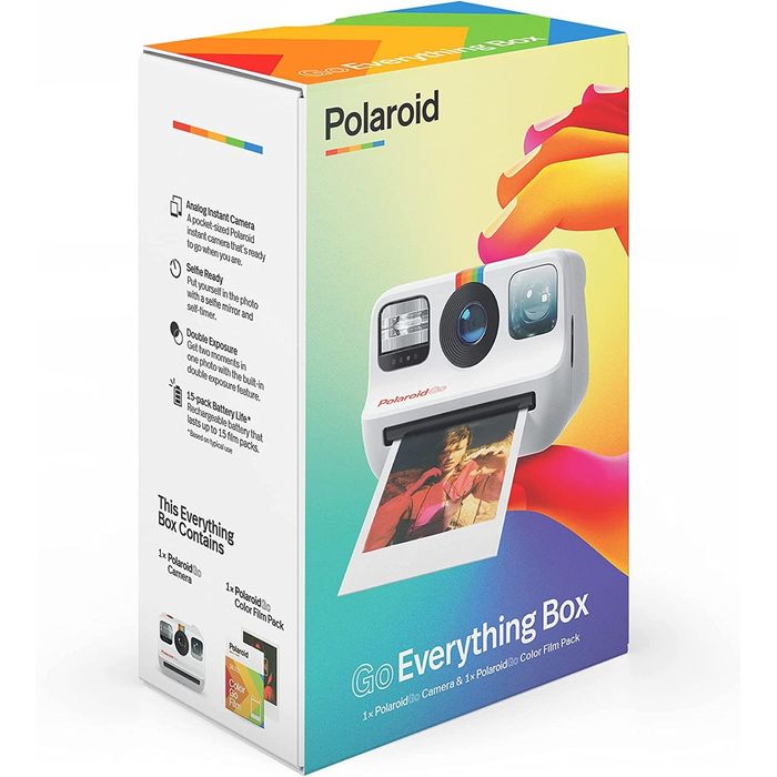9120096771286-Polaroid Go Everything Box - pack appareil photo instantané blanc + 1 pack de film--1