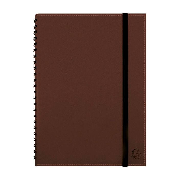 3660942079099-Agenda Carnet de Notes et de Projets Volga Exa-Pbook - 15 x 21 cm - marron - Exacompta--0