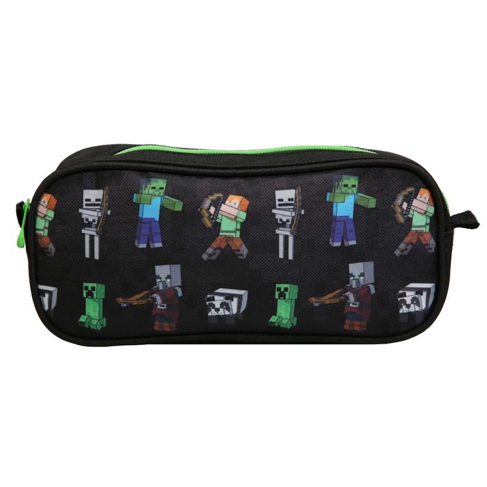 3666311006499-Trousse rectangulaire Minecraft - 1 compartiment - noir - Bagtrotter--0