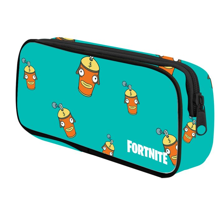 3666311008547-Trousse rectangulaire Fortnite - 1 compartiment - turquoise - Bagtrotter--0