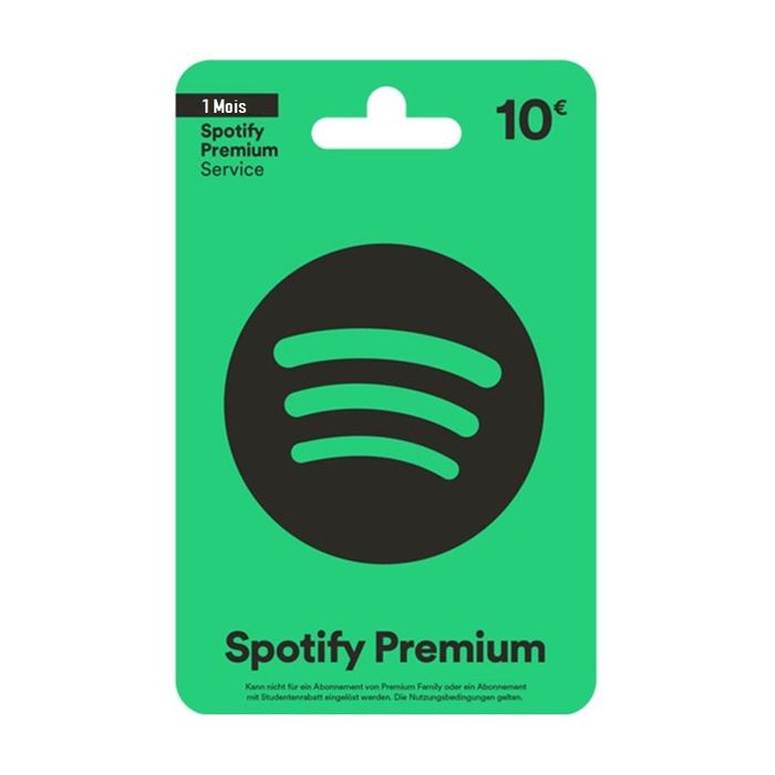 4260318066921-Carte prépayée SPOTIFY 10€ --0