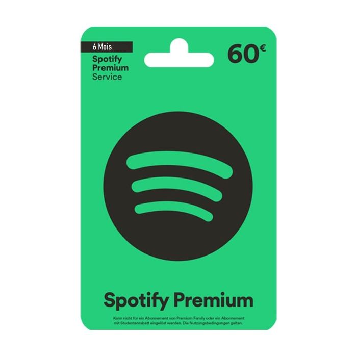 4260318066945-Carte prépayée SPOTIFY 60€ --0