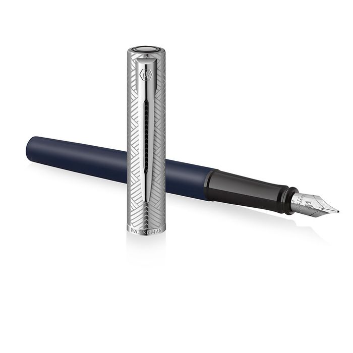 3026981744693-Waterman - Stylo plume Allure Deluxe bleu - pointe fine--2