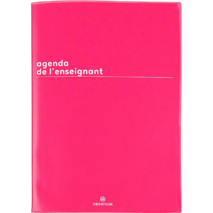 3664447149912-Agenda de l'Enseignant Boréal - 21,5 x 30 cm - rouge - Oberthur--0