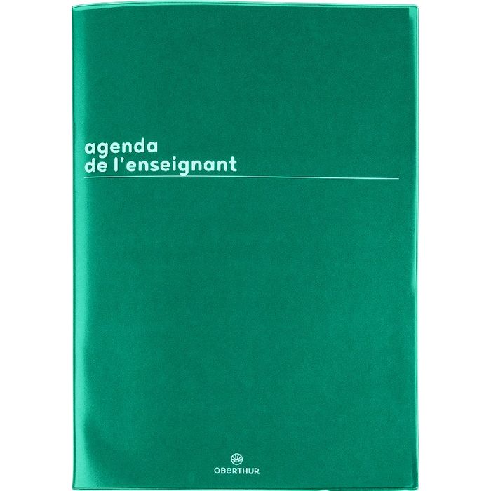 3664447149936-Agenda de l'Enseignant Boréal - 21,5 x 30 cm - vert - Oberthur--0