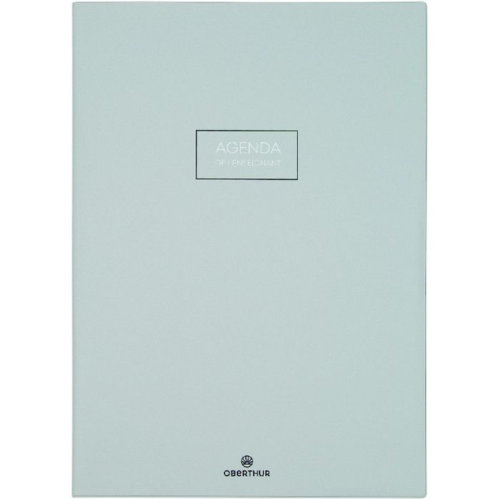 3664447144863-Agenda de l'Enseignant Cirrus - 21,5 x 30 cm - gris clair - Oberthur--0