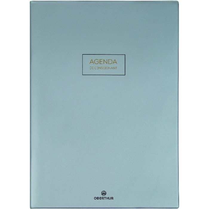 3664447144870-Agenda de l'Enseignant Cirrus - 21,5 x 30 cm - gris foncé - Oberthur--0