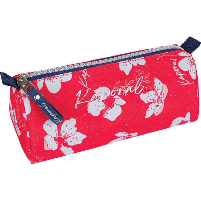 3664447147574-Trousse triangulaire Kaporal Girl - 1 compartiment - rouge - Oberthur--0