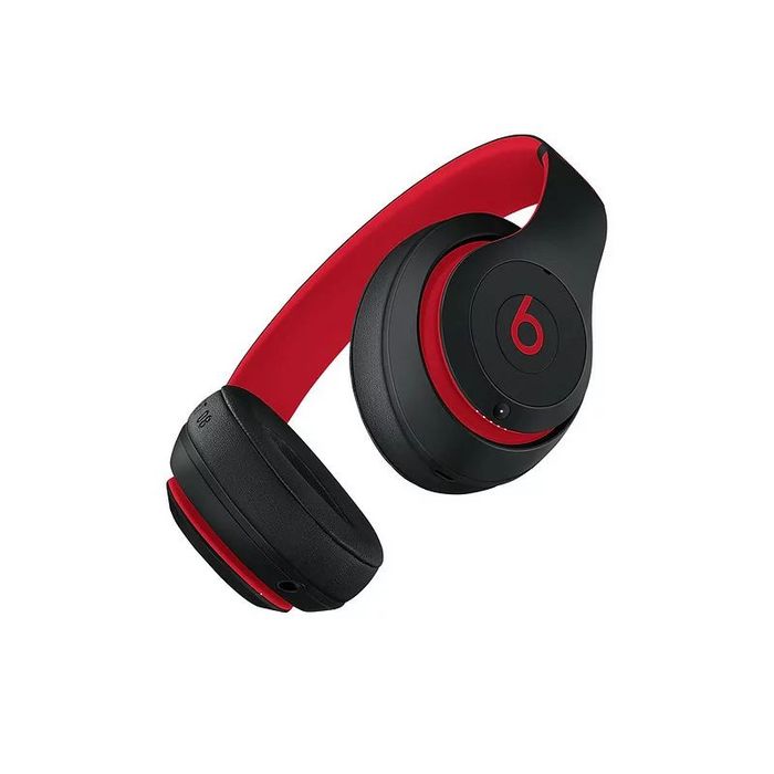 3701083088486-Casque Beats Studio3 Reconditionné - sans fil avec réduction de bruit - noir et rouge --3