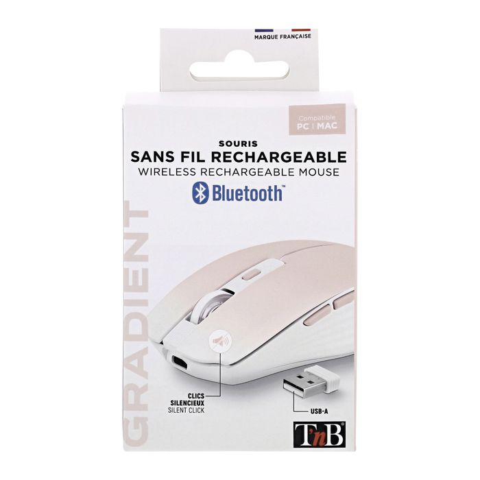 3303170113219-TNB Dual Connect Gradient - Souris sans fil - rechargeable - rose--5