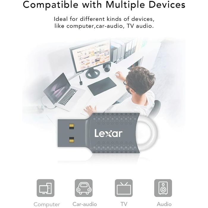 '0843367130979-Lexar JumpDrive V40 - clé USB 8 Go - USB 2.0 - gris--3