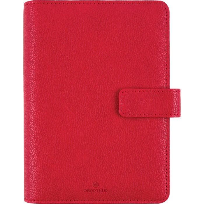 3664447160023-Organiseur Rimini - 14 x 18,5 cm - rouge - Oberthur--0