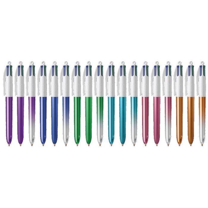 3086123722996-BIC 4 Couleurs Shine - Stylo à bille 4 couleurs - disponible dans différentes couleurs--0