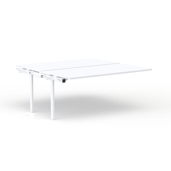 3617350005219-Bureau Bench CONECT - plan suivant - L140 x P165 cm - plateau blanc - pieds blancs--0