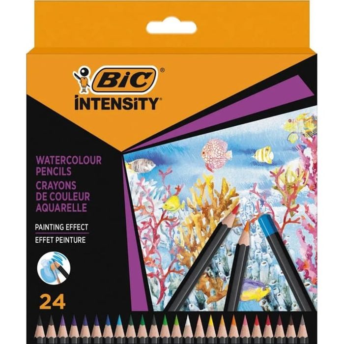 3086123717206-BIC Intensity - 24 crayons de couleur aquarellables--0