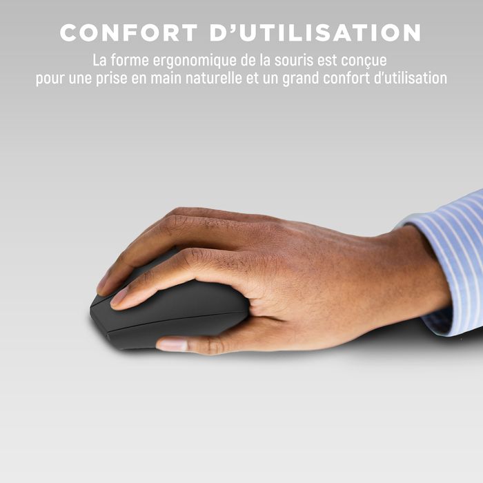 3303170113967-T'nB Ergo - Souris sans fil ergonomique - pour droitier - noir--2