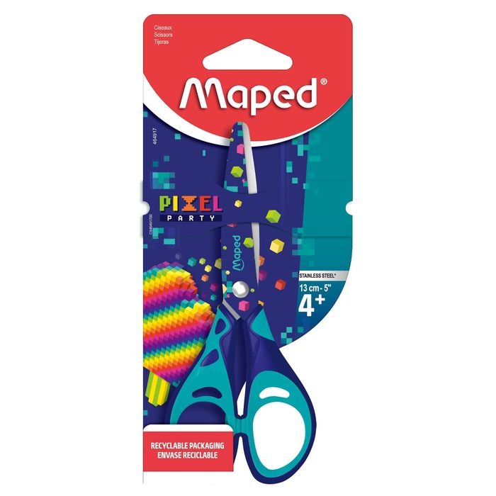 3154144649179-Maped Pixel Party - Ciseaux 13 cm symétriques (blister) - différents modèles disponibles--0