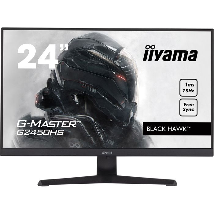 4948570121595-iiyama G-MASTER Black Hawk G2450HS-B1 - Ecran LED 24" - Full HD (1080p) - HDMI, DisplayPort - noir mat--0