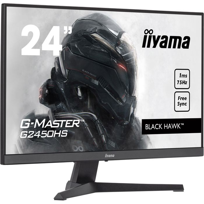 4948570121595-iiyama G-MASTER Black Hawk G2450HS-B1 - Ecran LED 24" - Full HD (1080p) - HDMI, DisplayPort - noir mat--1