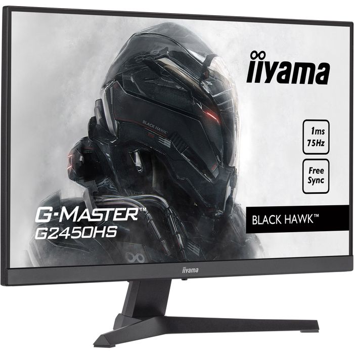 4948570121595-iiyama G-MASTER Black Hawk G2450HS-B1 - Ecran LED 24" - Full HD (1080p) - HDMI, DisplayPort - noir mat--2
