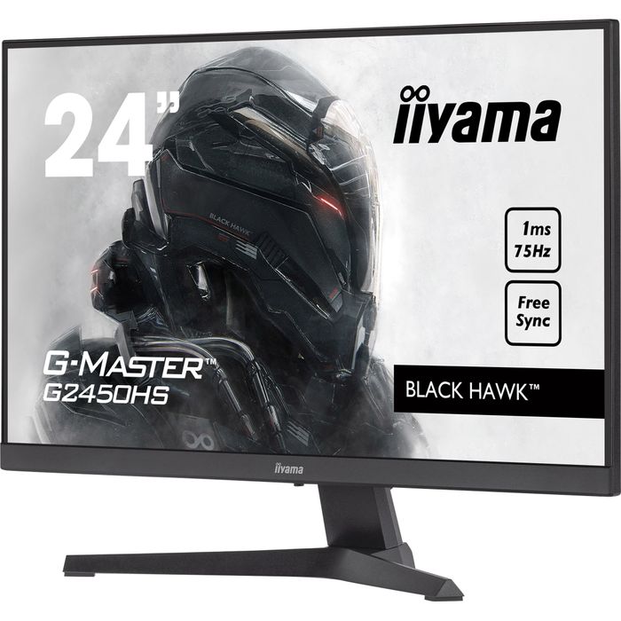 4948570121595-iiyama G-MASTER Black Hawk G2450HS-B1 - Ecran LED 24" - Full HD (1080p) - HDMI, DisplayPort - noir mat--3