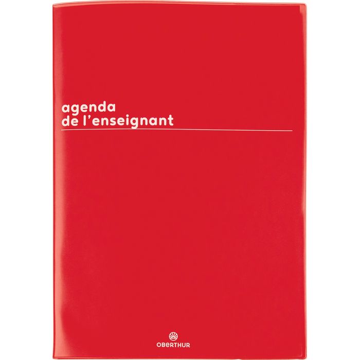 3664447175058-Agenda de l'enseignant Boréal - 21,5 x 30 cm - rouge - Oberthur--0