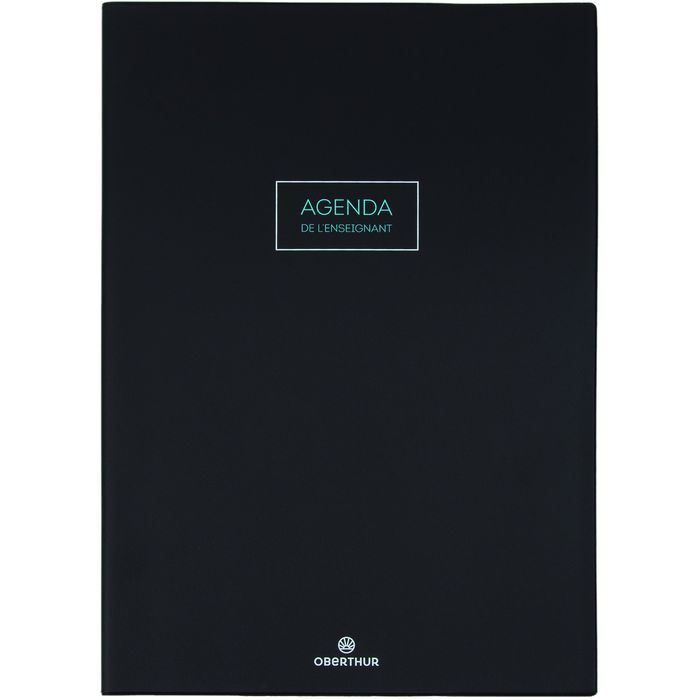 3664447168371-Agenda de l'enseignant Cirrus - 21,5 x 30 cm - noir - Oberthur--0