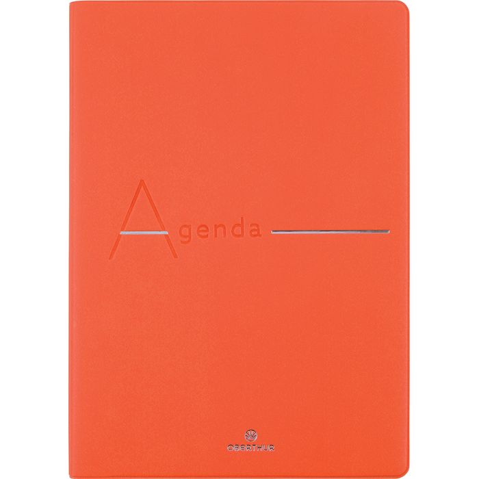 3664447170305-Agenda 16 mois Bora - 1 semaine sur 2 pages - 15 x 21 cm - orange - Oberthur--0