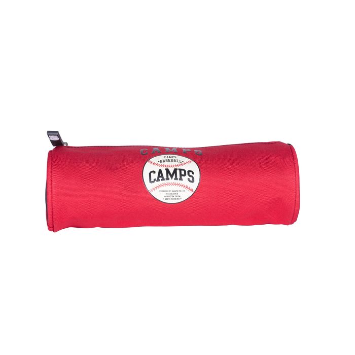 3661507328478-Trousse ronde Camps Baseball - 1 compartiment - rouge - Kid'Abord--0