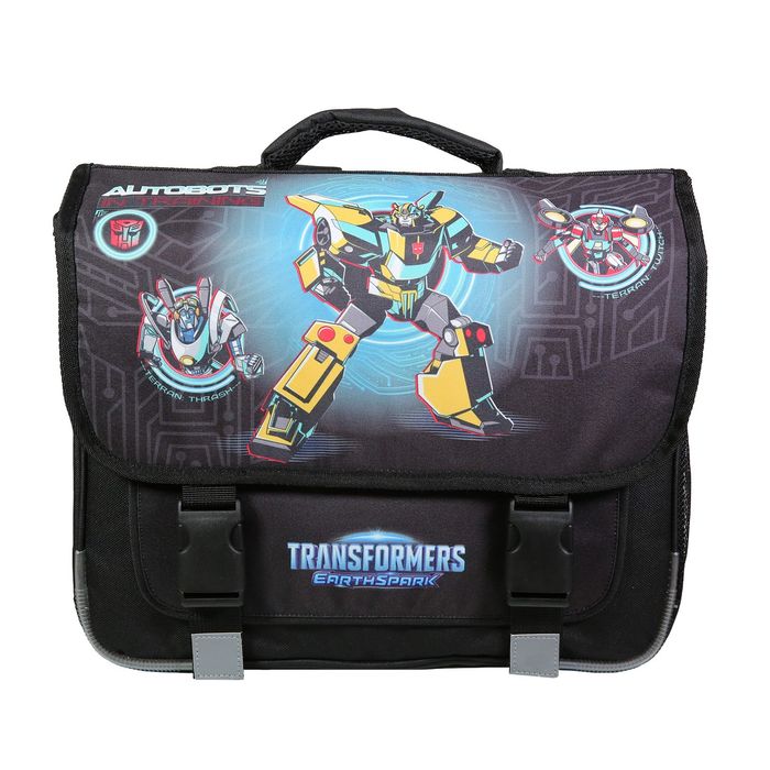 3666311020259-Cartable Transformers - 38 cm - 2 compartiments - noir - Bagtrotter--0