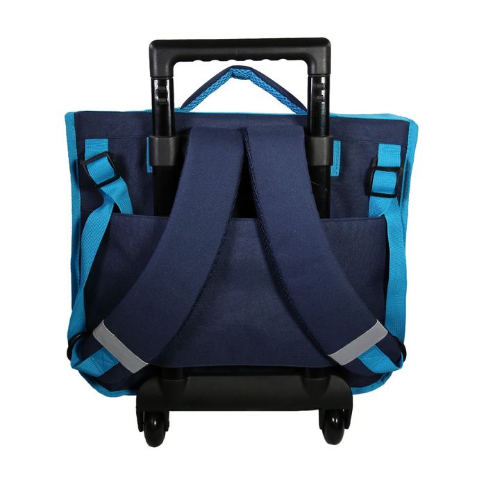 3666311022048-Cartable à roulettes Jurassic World - 2 compartiments - bleu - Bagtrotter--2