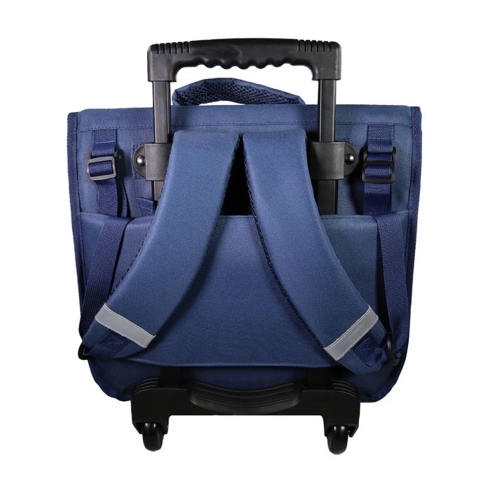 3666311021546-Cartable à roulettes Lili Lou - 2 compartiments - bleu - Bagtrotter--2