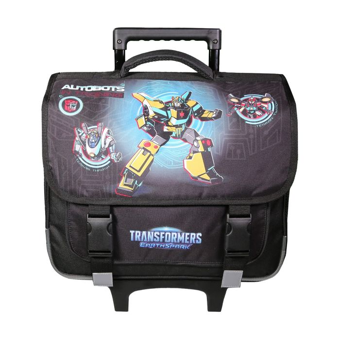 3666311020242-Cartable à roulettes Transformers - 2 compartiments - noir - Bagtrotter--0