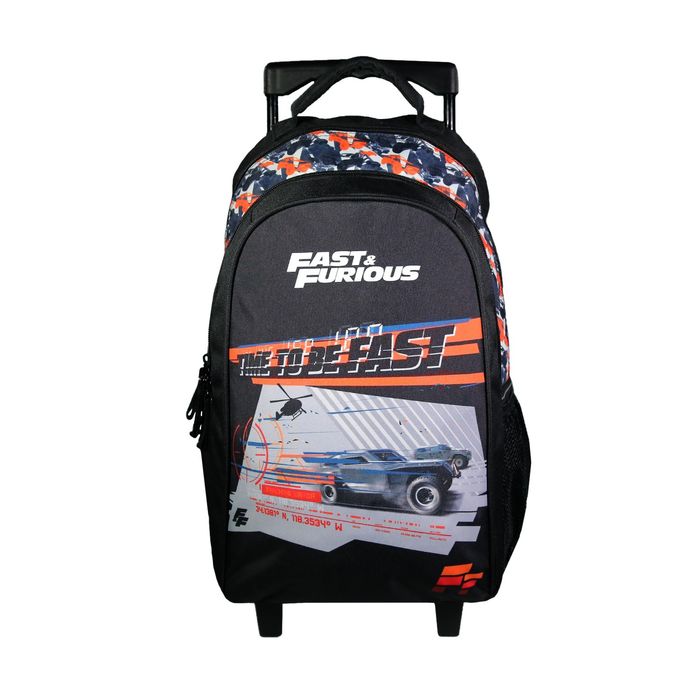 3666311021669-Sac à dos à roulettes Fast and Furious - 2 compartiments - - Bagtrotter--0