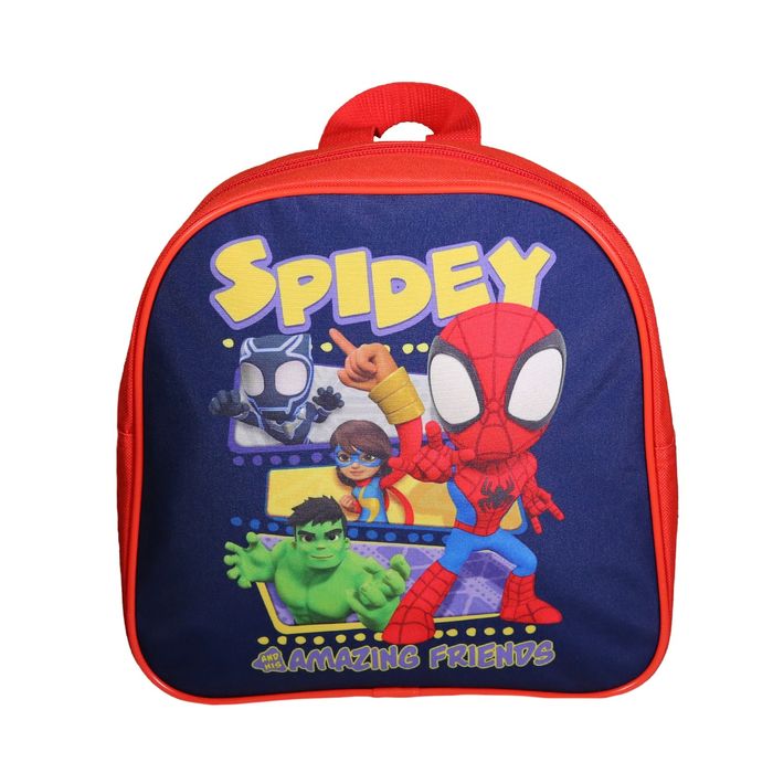3666311020167-Sac goûter maternelle Spiderman - 1 compartiment - multicolore - Bagtrotter--0