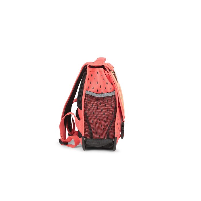 3663842008152-Cartable réversible Tutti Frutti - 38 cm - 2 compartiments - rouge - Pol Fox--3