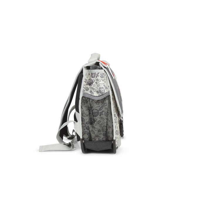 3663842008336-Cartable réversible Rocket - 38 cm - 2 compartiments - gris - Pol Fox--3