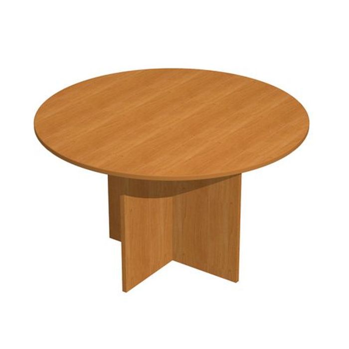 7331910002673-Table de réunion Trend - ronde - diam 120 - noyer clair--0