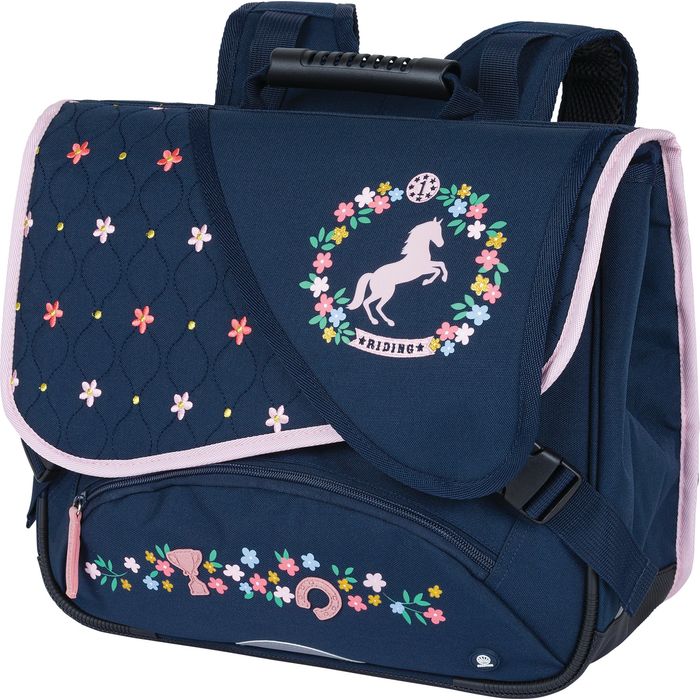 3664447172552-Cartable Cheval - 38 cm - 2 compartiments - Oberthur--0