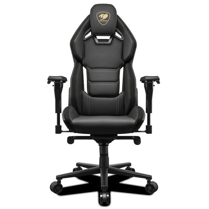 4710483775338-Fauteuil Gamer HOTROD ROYAL - accoudoirs réglables - appui-tête intégré - noir et or--0