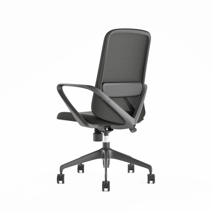 3760185024549-Fauteuil de bureau SEAGULL - accoudoirs fixes - noir--2