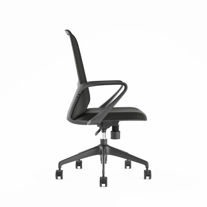 3760185024549-Fauteuil de bureau SEAGULL - accoudoirs fixes - noir--3