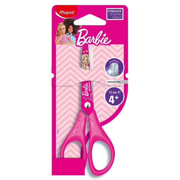 3154144642132-Maped Licence Barbie - Ciseaux 13 cm (blister)--0